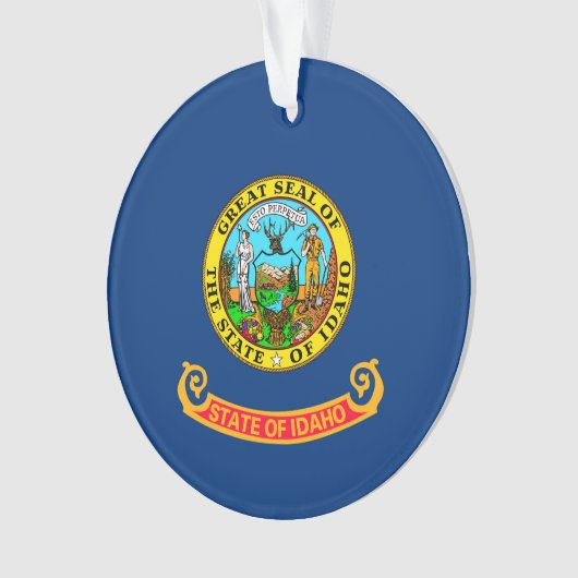 Vlaggenontwerp Idaho-staat Ornament (voorkant)