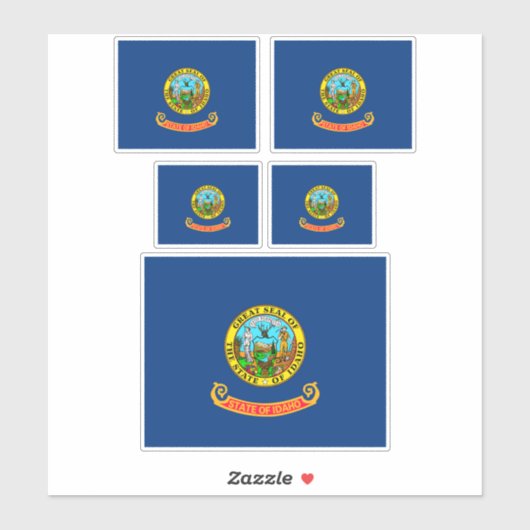 Vlaggenontwerp Idaho-staat Sticker (Vel)