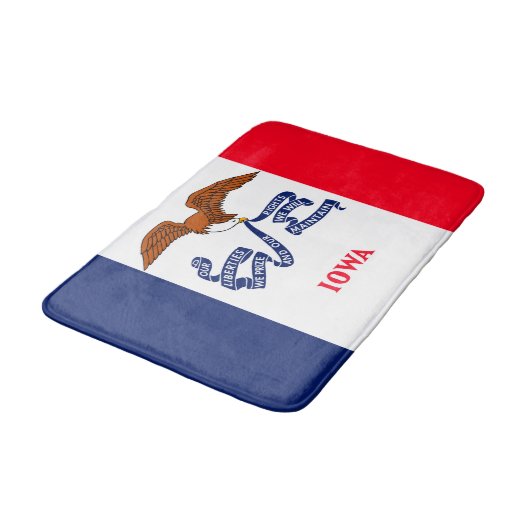 Vlaggenontwerp Iowa State Badmat (Gekanteld)