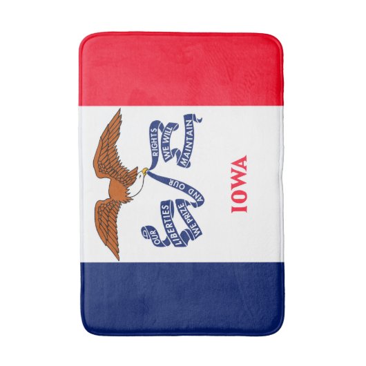 Vlaggenontwerp Iowa State Badmat (Voorkant Verticaal)