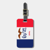 Vlaggenontwerp Iowa State Bagagelabel (Voorkant verticaal)