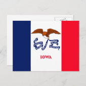 Vlaggenontwerp Iowa State Briefkaart (Voorkant / Achterkant)