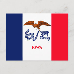 Vlaggenontwerp Iowa State Briefkaart