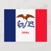 Vlaggenontwerp Iowa State Briefkaart (Voorkant)