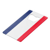 Vlaggenontwerp Iowa State Creditkaart Flessenopener (Achterkant Gekanteld)