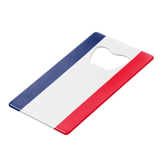 Vlaggenontwerp Iowa State Creditkaart Flessenopener (Achterkant Gekanteld)