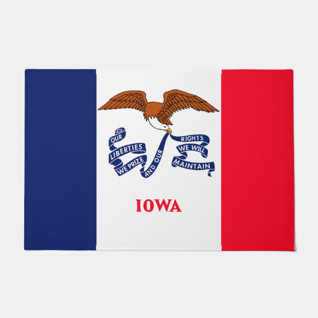 Vlaggenontwerp Iowa State Deurmat (Voorkant)