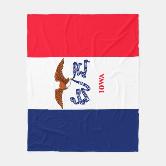 Vlaggenontwerp Iowa State Fleece Deken (Voorkant)