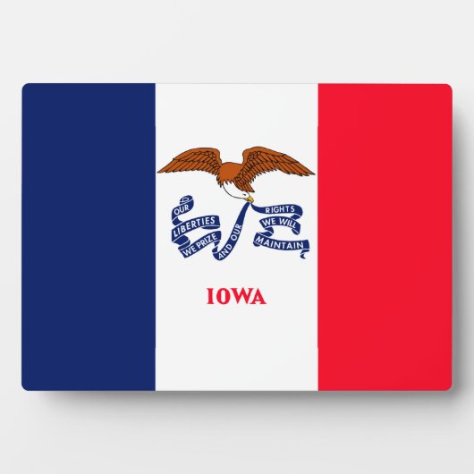 Vlaggenontwerp Iowa State Fotoplaat (voorkant)