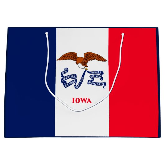 Vlaggenontwerp Iowa State Groot Cadeauzakje (Voorkant)