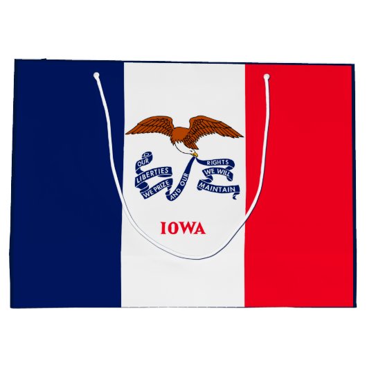 Vlaggenontwerp Iowa State Groot Cadeauzakje (Achterkant)