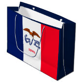 Vlaggenontwerp Iowa State Groot Cadeauzakje (Voorkant Gekanteld)