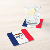 Vlaggenontwerp Iowa State Kartonnen Onderzetters (Insitu)