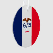 Vlaggenontwerp Iowa State Ornament (voorkant)