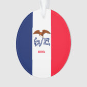 Vlaggenontwerp Iowa State Ornament (voorkant)
