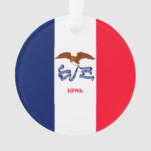 Vlaggenontwerp Iowa State Ornament