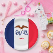 Vlaggenontwerp Iowa State Papieren Bordje (Feest)