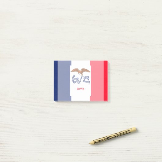 Vlaggenontwerp Iowa State Post-it® Notes (Op bureau)