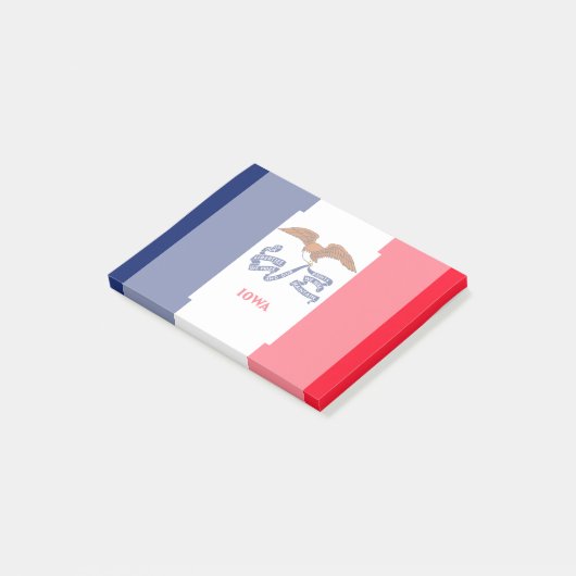 Vlaggenontwerp Iowa State Post-it® Notes (Schuin)