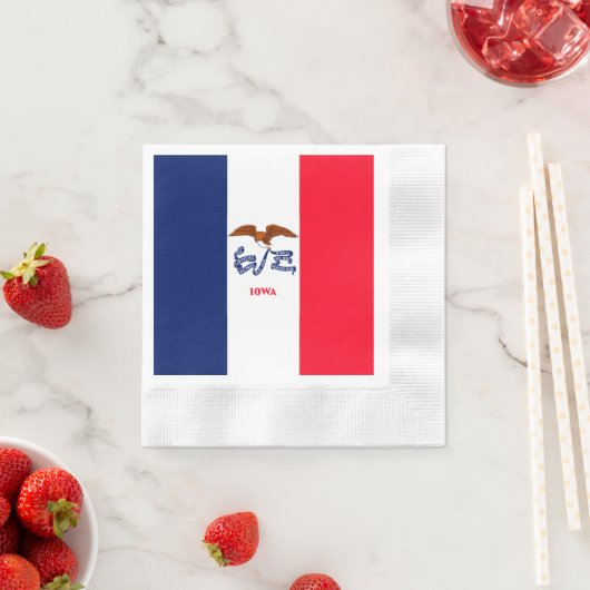 Vlaggenontwerp Iowa State Servetten (Insitu)