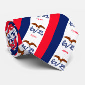 Vlaggenontwerp Iowa State Stropdas (Opgerold)