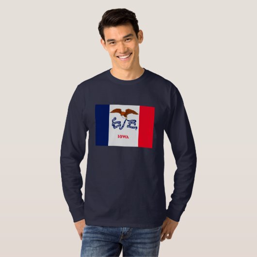 Vlaggenontwerp Iowa State T-shirt (Voorkant volledig)