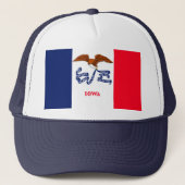 Vlaggenontwerp Iowa State Trucker Pet (Voorkant)