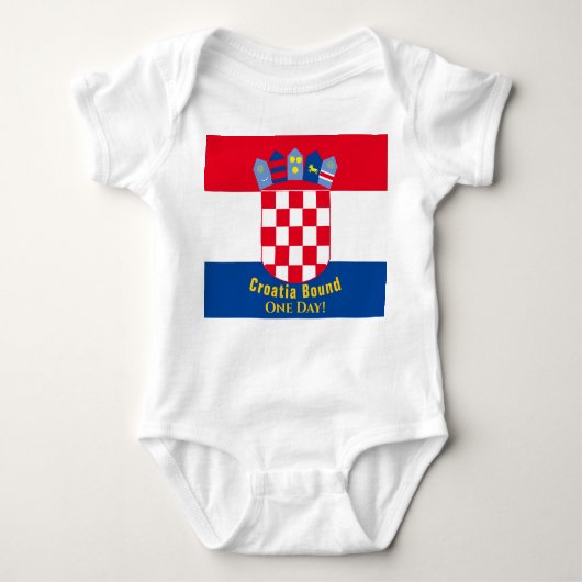 Vlaggenontwerp Kroatië Romper (Voorkant)