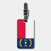 Vlaggenontwerp Noordelijke Carolina Bagagelabel (Voorkant verticaal)