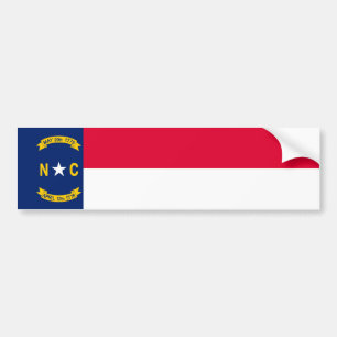 Vlaggenontwerp Noordelijke Carolina Bumpersticker
