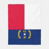 Vlaggenontwerp Noordelijke Carolina Fleece Deken (Voorkant)
