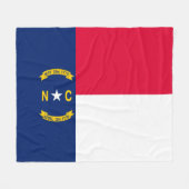 Vlaggenontwerp Noordelijke Carolina Fleece Deken (Voorkant (Horizontaal))