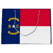 Vlaggenontwerp Noordelijke Carolina Groot Cadeauzakje (Voorkant)