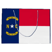 Vlaggenontwerp Noordelijke Carolina Groot Cadeauzakje (Achterkant)