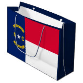 Vlaggenontwerp Noordelijke Carolina Groot Cadeauzakje (Voorkant Gekanteld)
