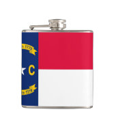 Vlaggenontwerp Noordelijke Carolina Heupfles (Voorkant)