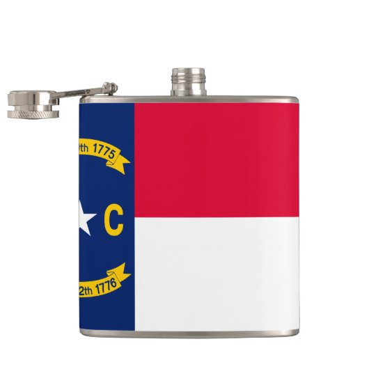 Vlaggenontwerp Noordelijke Carolina Heupfles (Geopend)