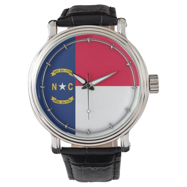 Vlaggenontwerp Noordelijke Carolina Horloge (Voorkant)