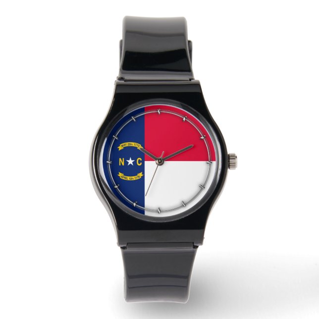 Vlaggenontwerp Noordelijke Carolina Horloge (Voorkant)