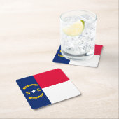 Vlaggenontwerp Noordelijke Carolina Kartonnen Onderzetters (Insitu)