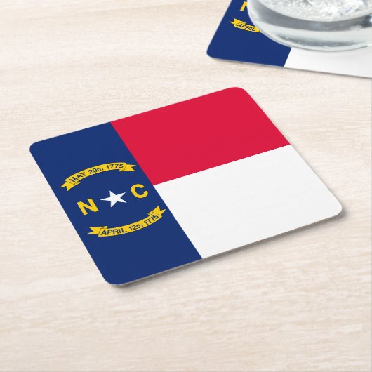 Vlaggenontwerp Noordelijke Carolina Kartonnen Onderzetters (Schuin)