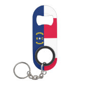 Vlaggenontwerp Noordelijke Carolina Mini Flessenopener (Voorkant)
