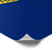 Vlaggenontwerp Noordelijke Carolina Poster (Hoek)