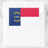Vlaggenontwerp Noordelijke Carolina Rechthoekige Sticker (Tas)