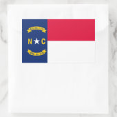 Vlaggenontwerp Noordelijke Carolina Rechthoekige Sticker (Tas)