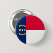 Vlaggenontwerp Noordelijke Carolina Ronde Button 5,7 Cm (Voorkant /achterkant)