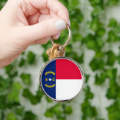Vlaggenontwerp Noordelijke Carolina Sleutelhanger (Hand)
