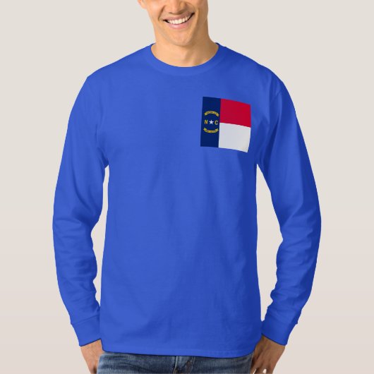 Vlaggenontwerp Noordelijke Carolina T-shirt (Voorkant)
