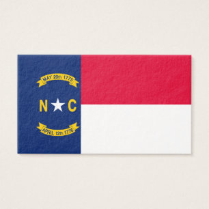 Vlaggenontwerp Noordelijke Carolina Visitekaartje
