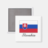 Vlaggenontwerp Slowakije Magneet (Voorkant / Achterkant)